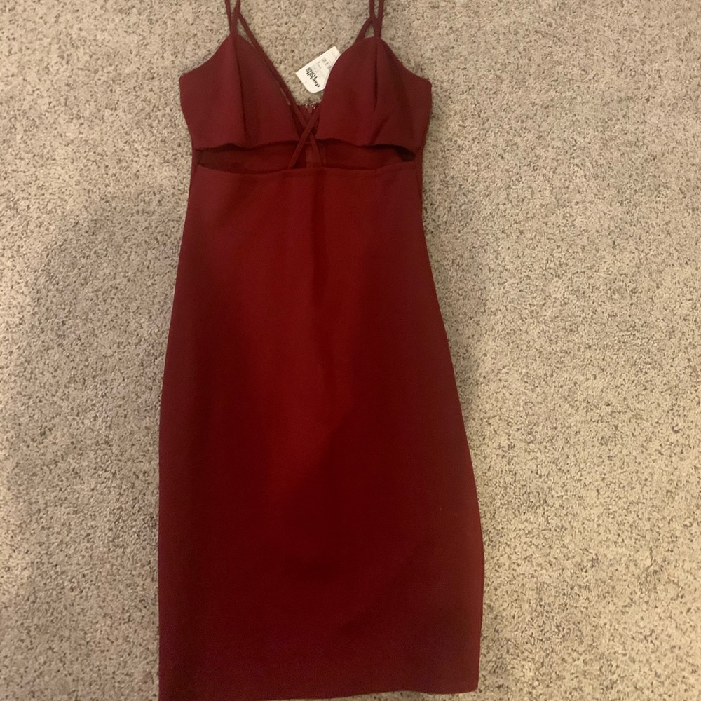 Charlotte Russe maroon dress